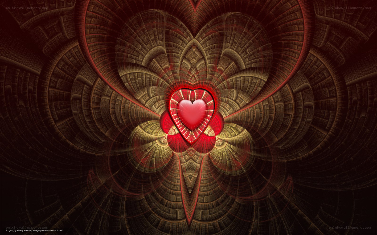 Fractal heart design