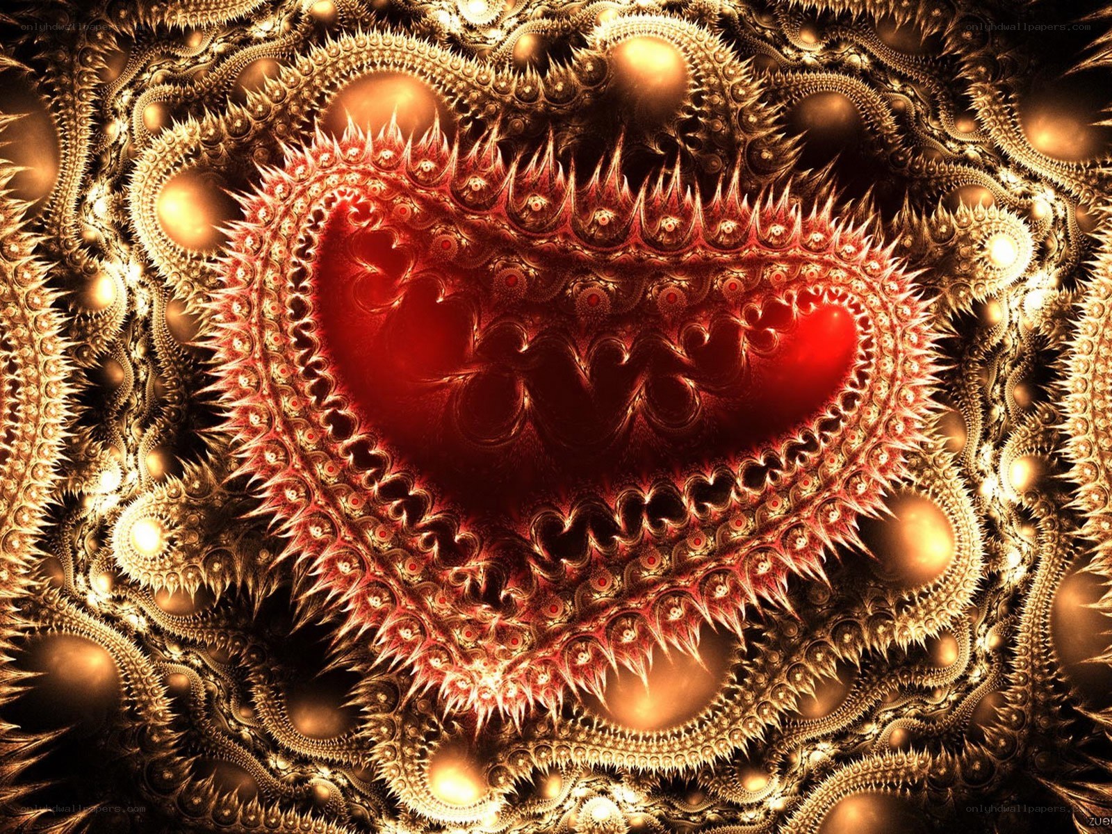 Fractal heart design
