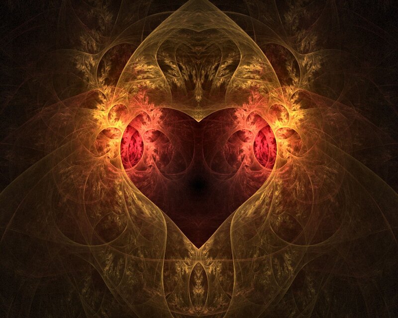 Fractal heart design