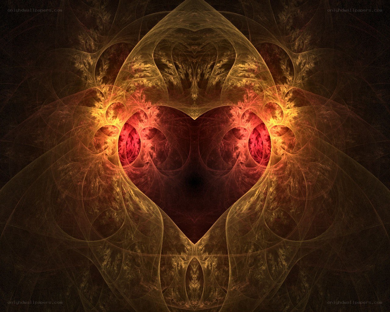 Fractal heart design