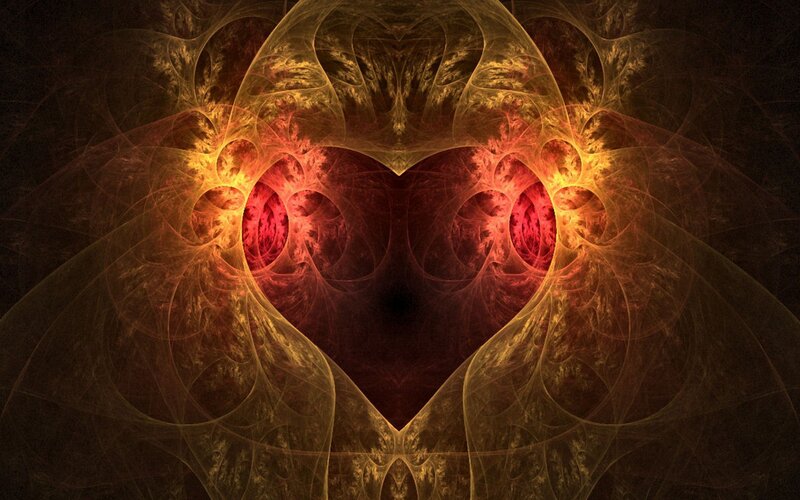 Fractal heart design