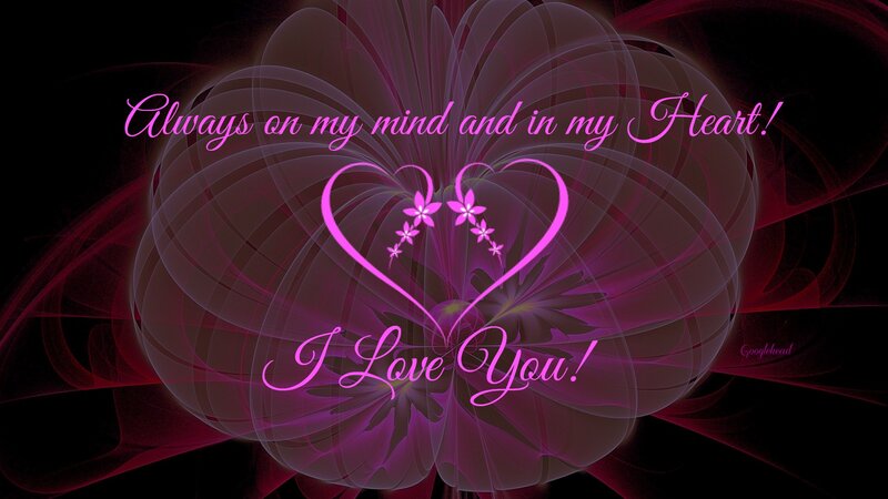 Fractal Heart Design — Purple, Romantic