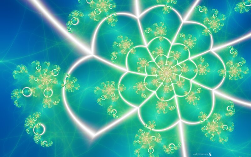 fractal heart flower pattern