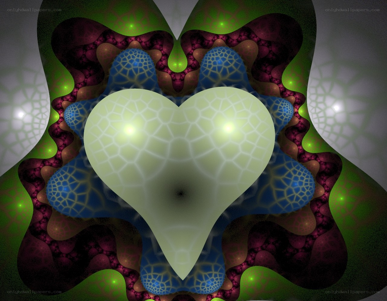 fractal heart pattern