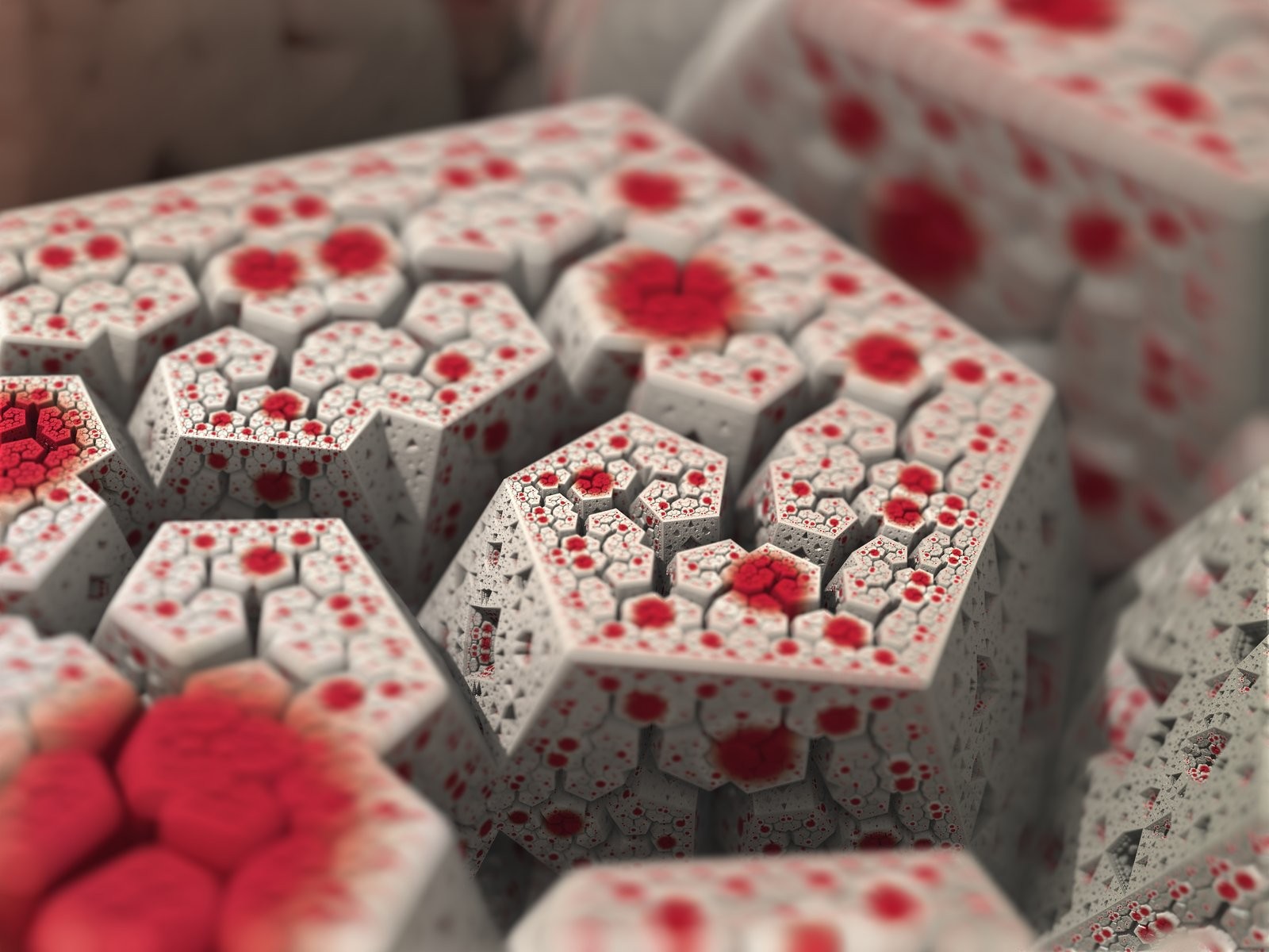 Fractal hexagonal structures