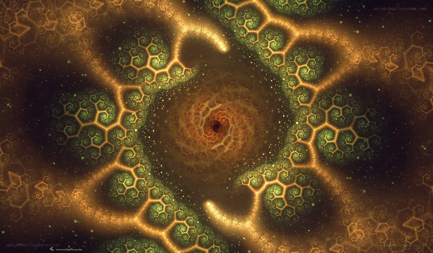 fractal honeycomb pattern