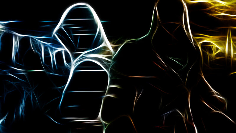 fractal hooded figures