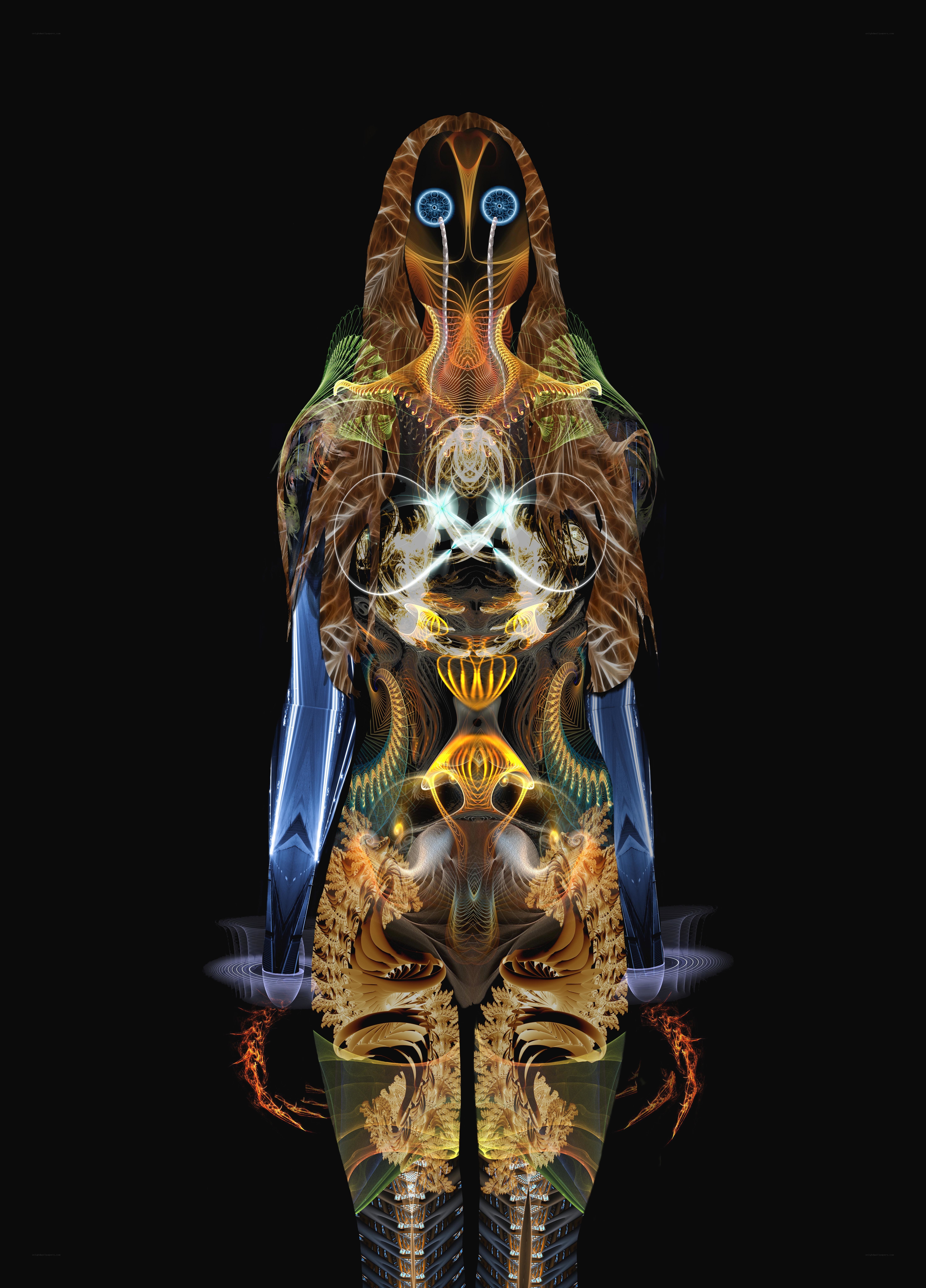 fractal humanoid figure