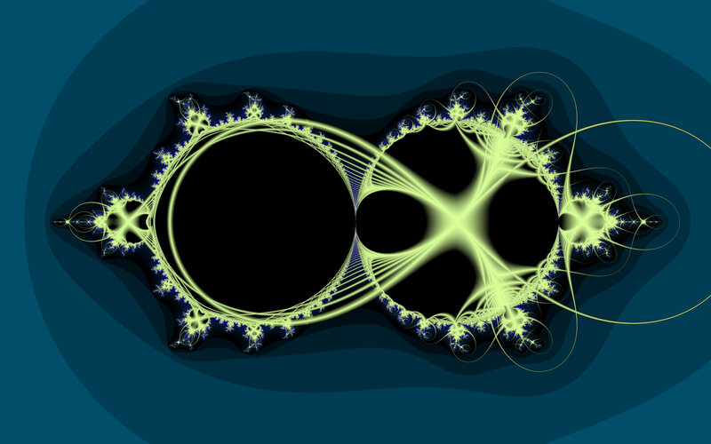 Fractal Infinity Symbol — Blue