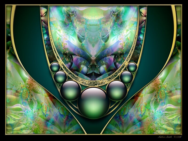 Fractal jewelry artwork