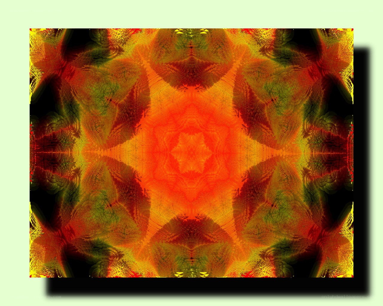 Fractal kaleidoscope pattern