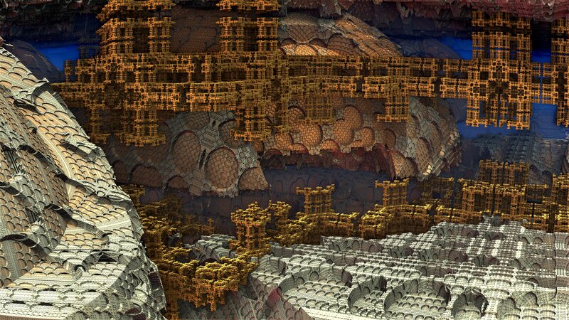 Fractal Landscape Structure — Brown