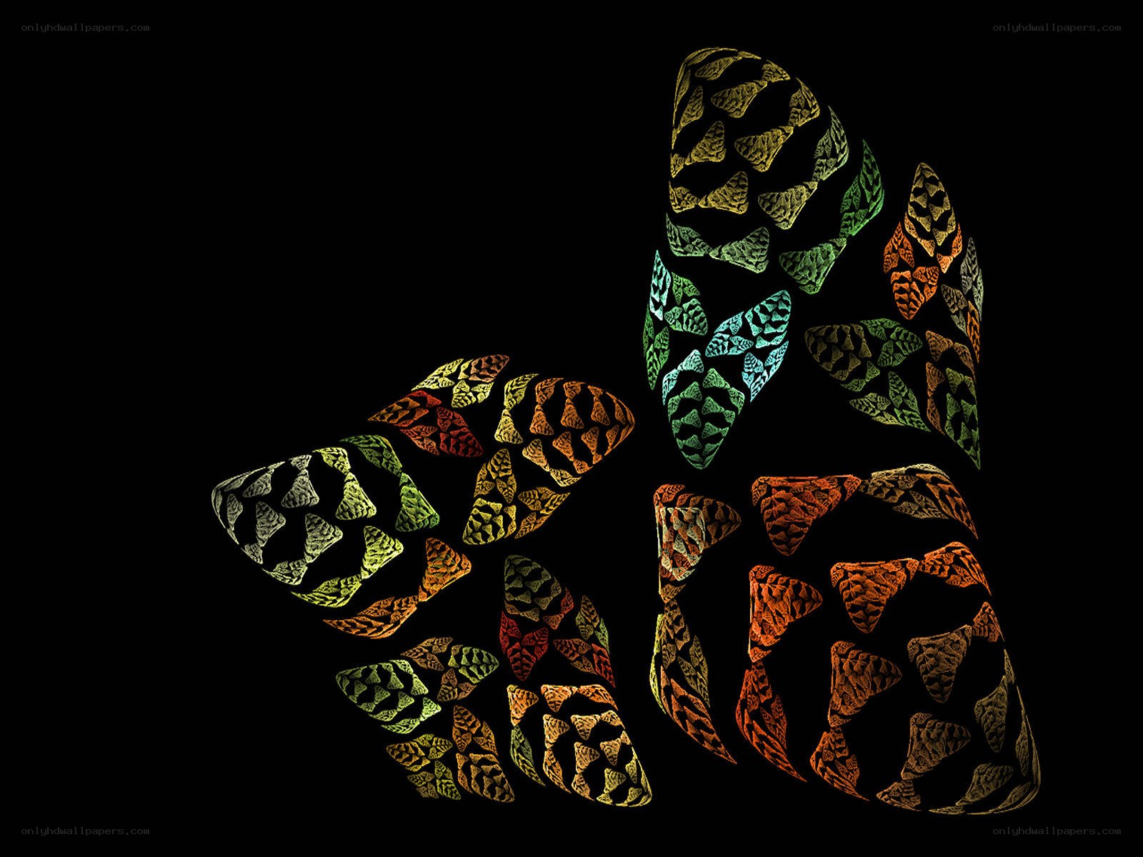 Fractal leaf pattern