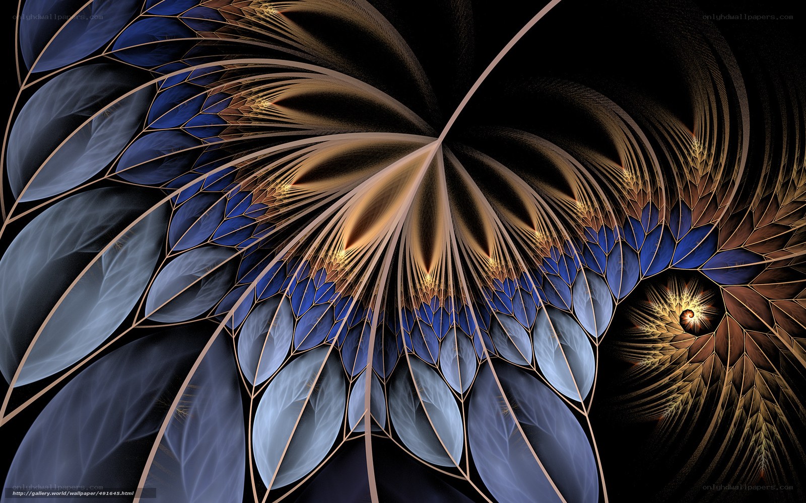Fractal leaf pattern