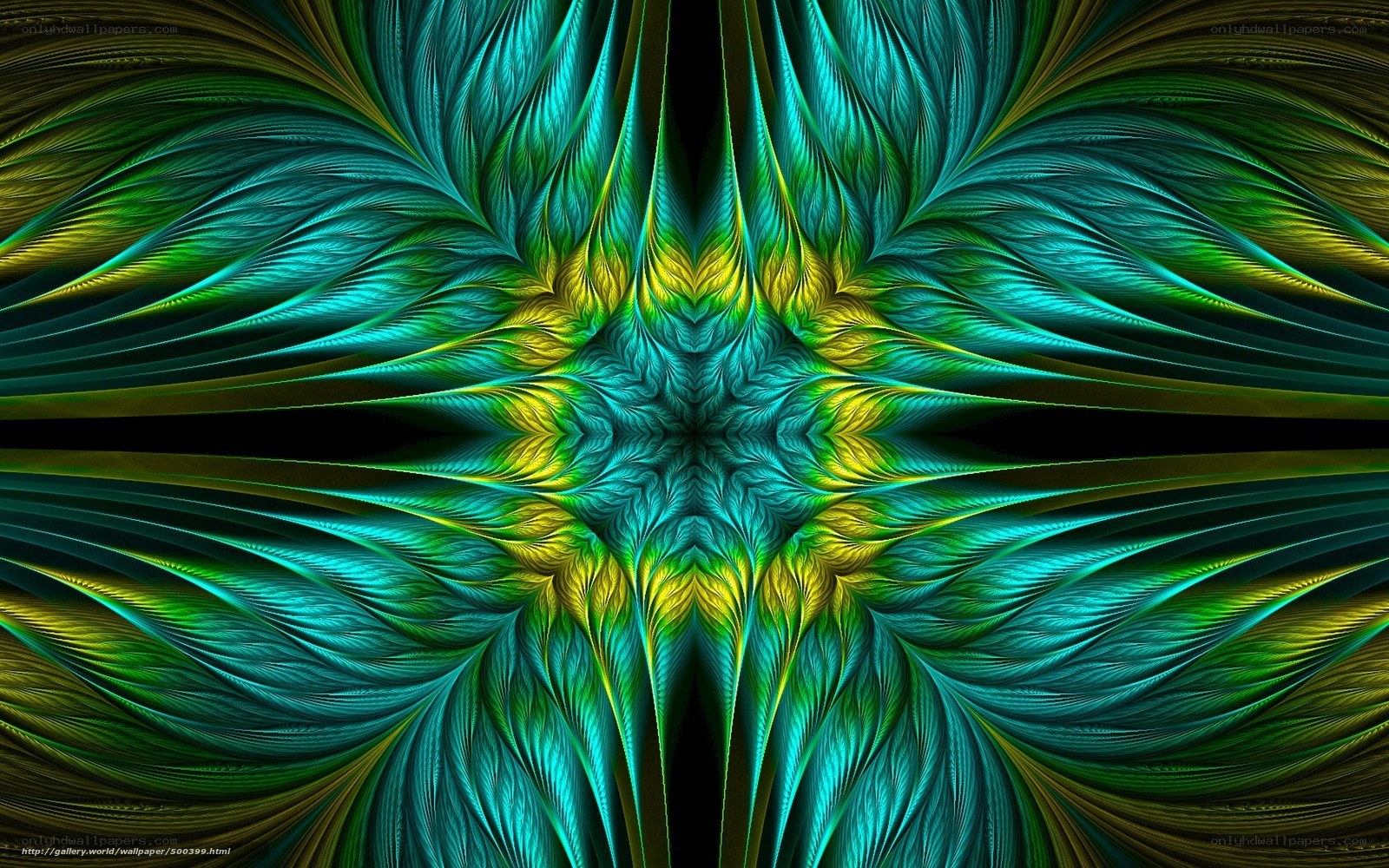 Fractal leaf pattern