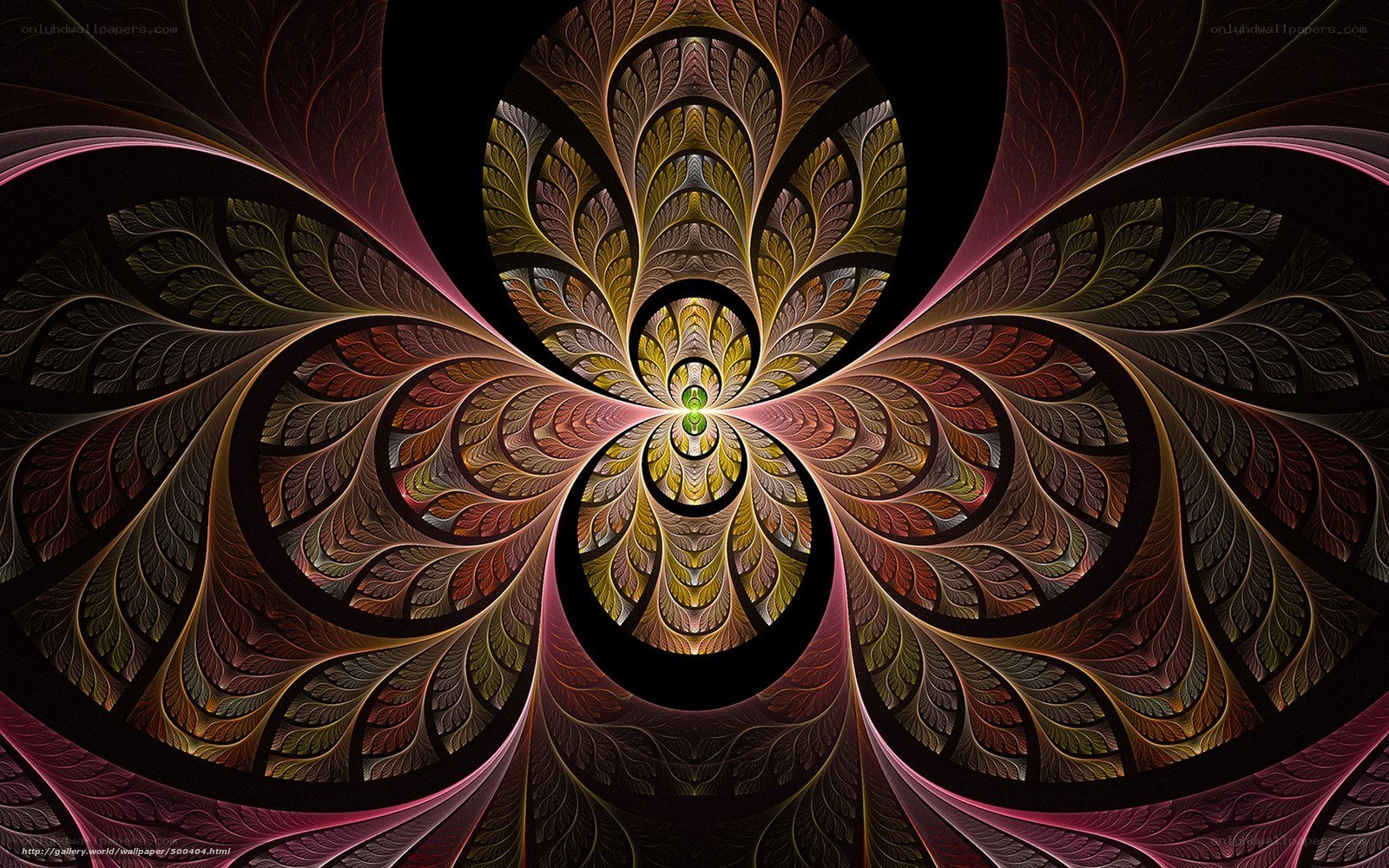 Fractal leaf pattern