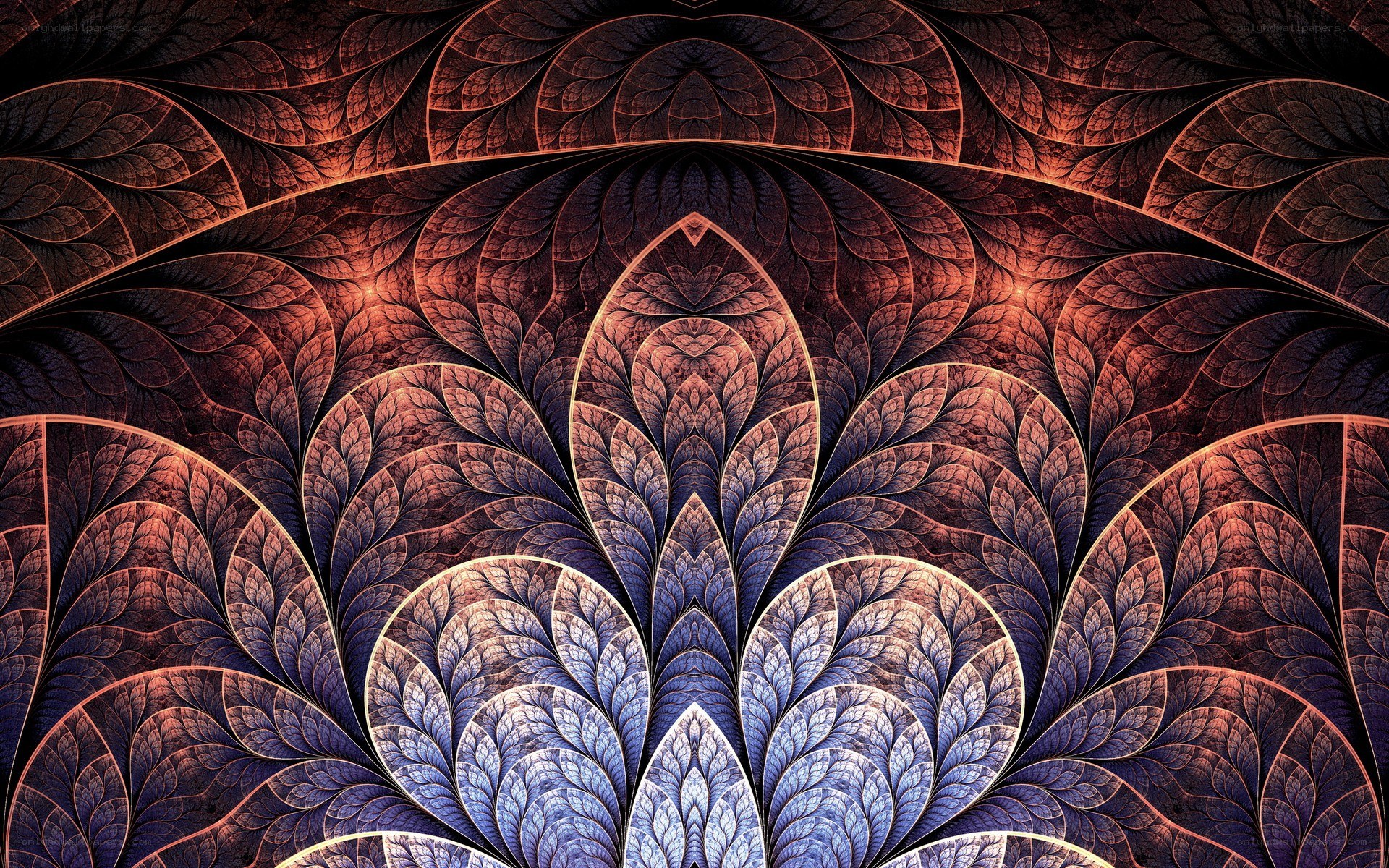 fractal leaf pattern design