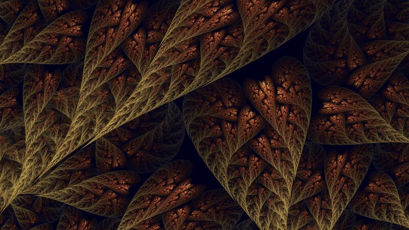 Fractal Leaf Patterns — Brown