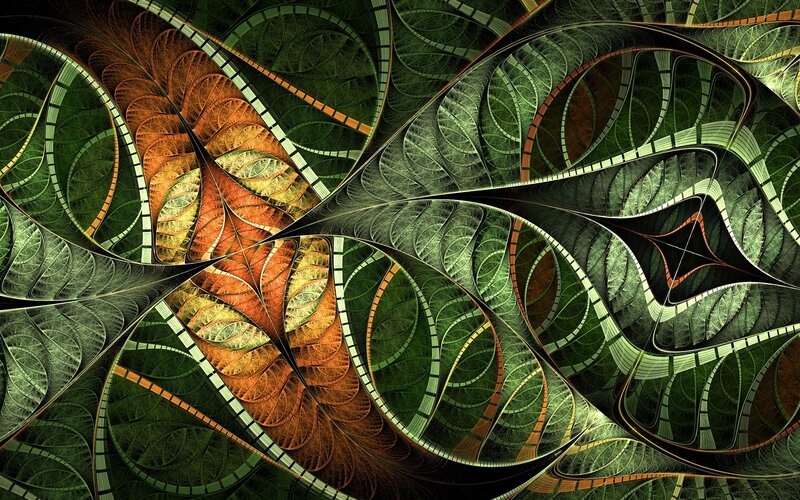 Fractal Leaf Patterns — Green
