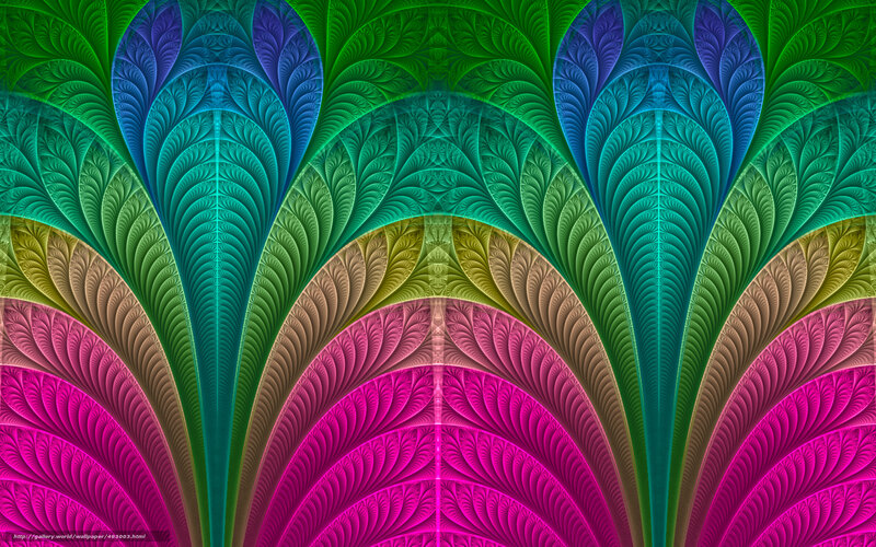 Fractal Leaf Patterns — Green, Vibrant