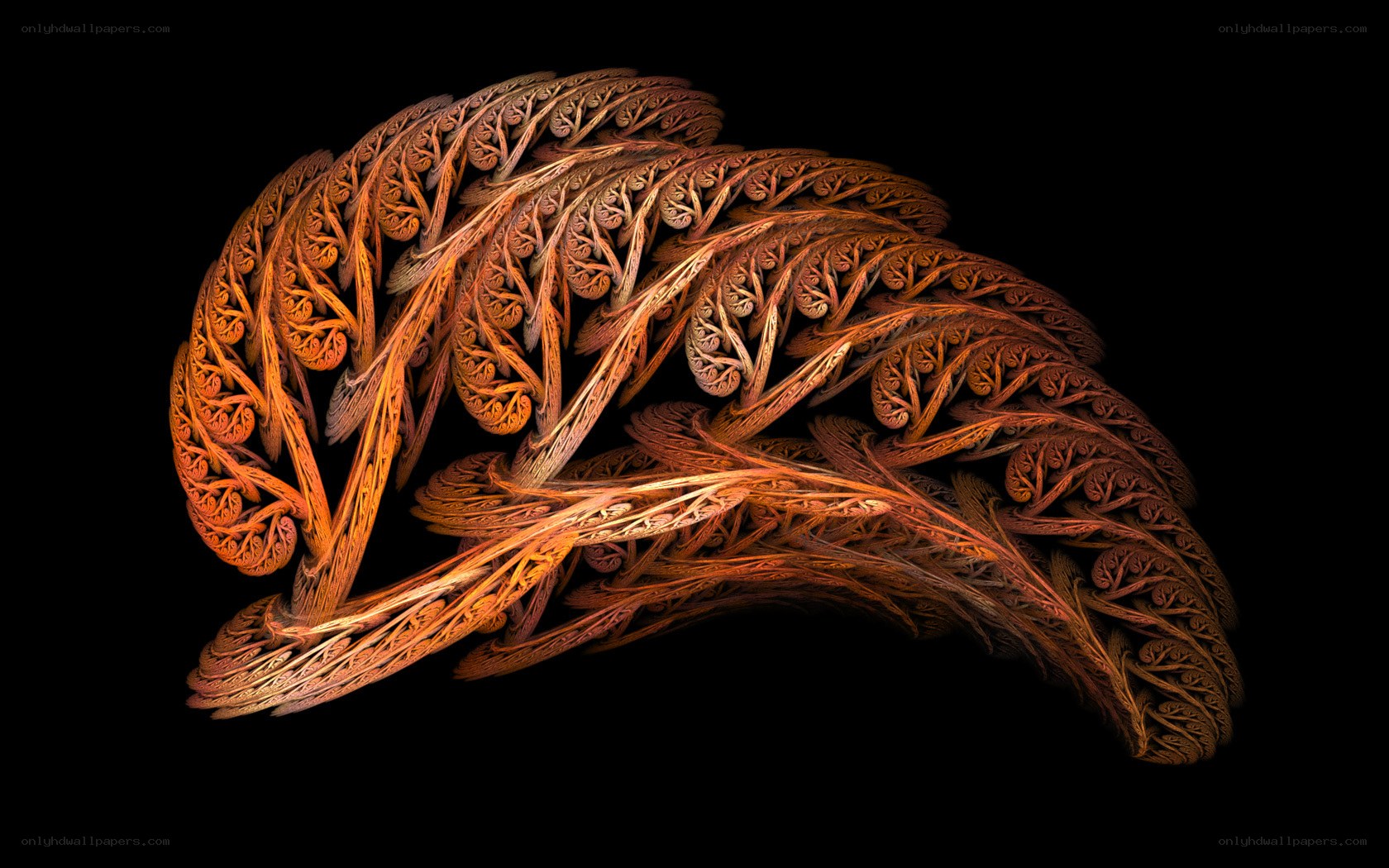Fractal leaf sculpture