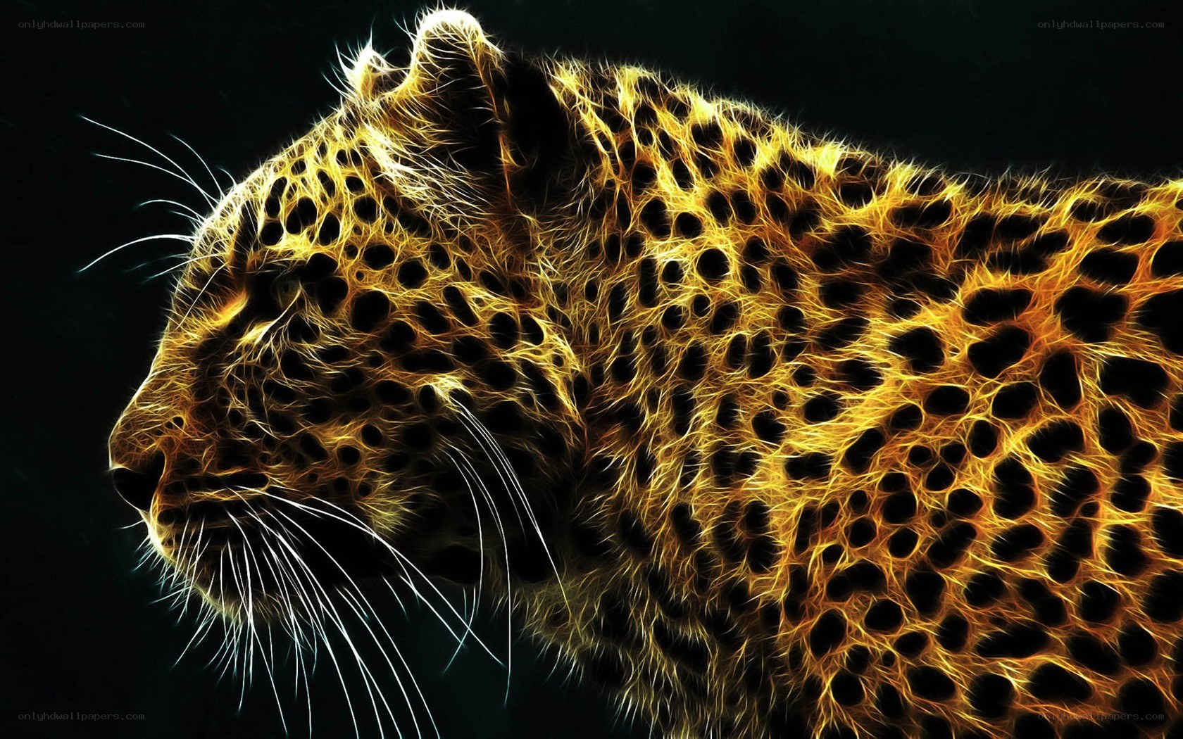 fractal leopard artwork