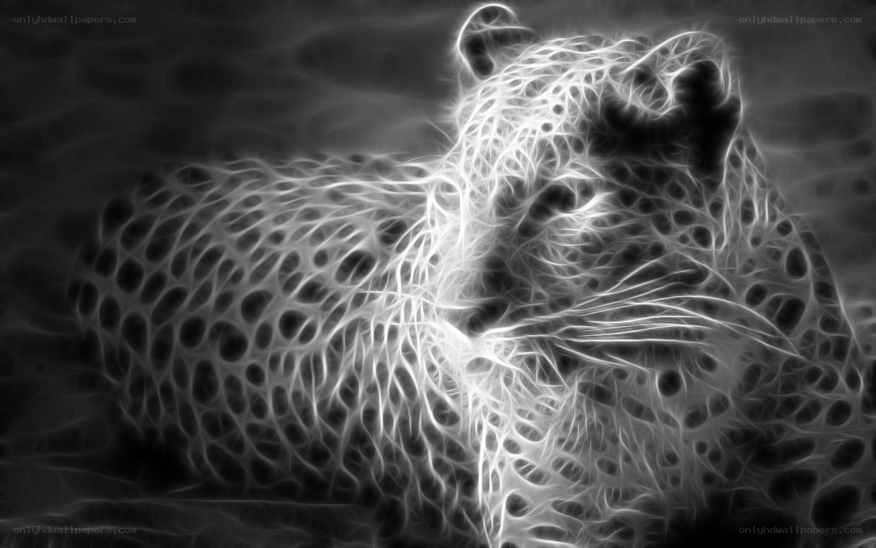 fractal leopard artwork