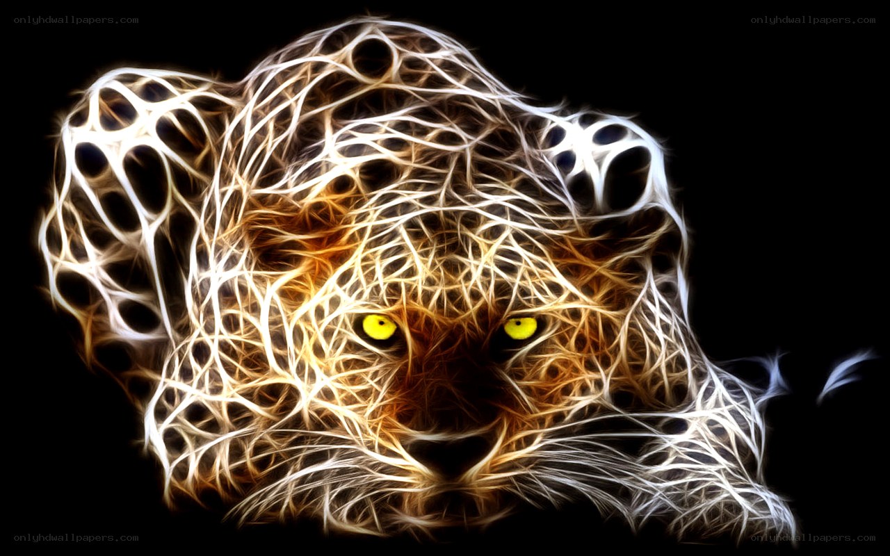 fractal leopard head