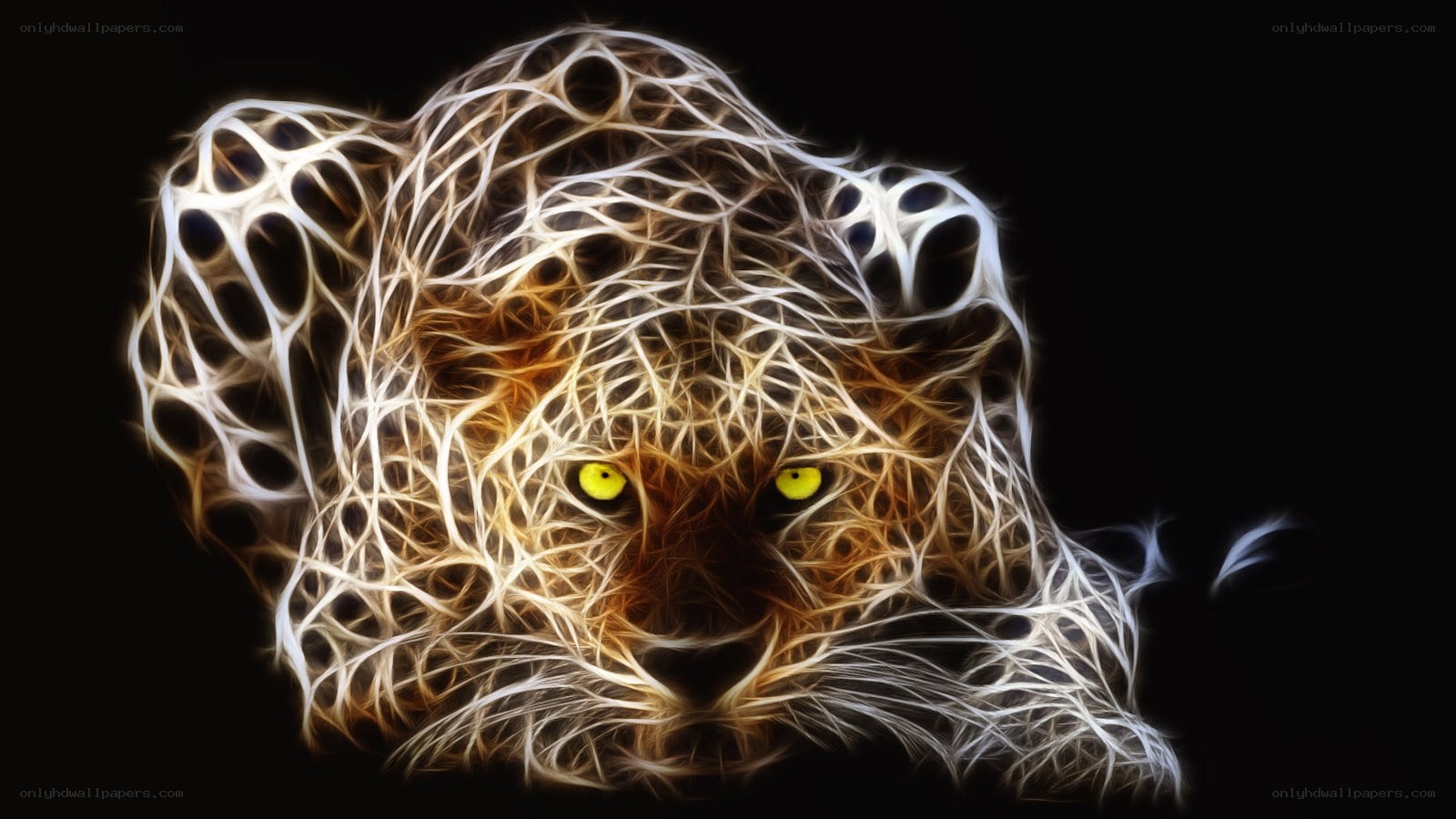 fractal leopard head