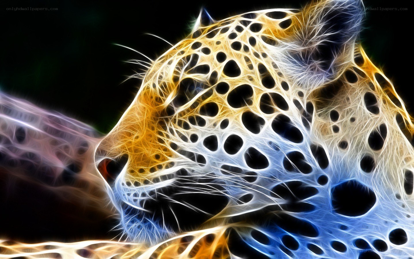 fractal leopard head
