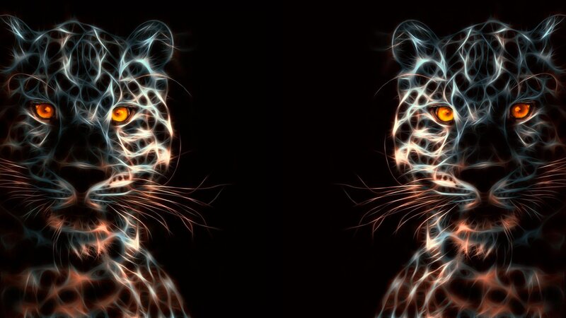Fractal Leopard Heads