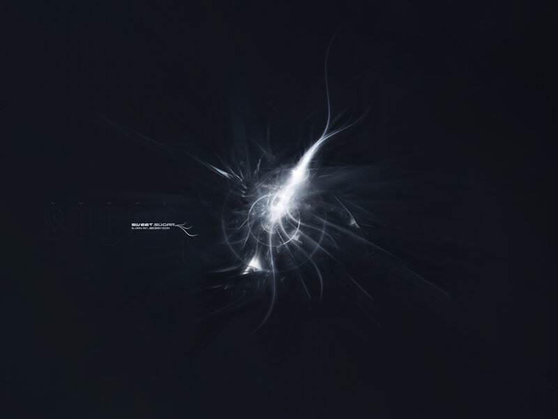Fractal Light Burst — Black, Dramatic