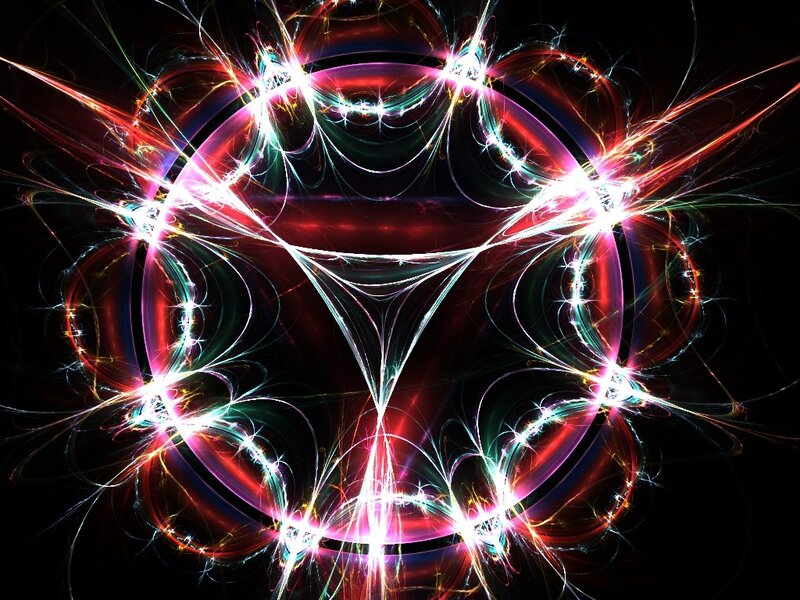 Fractal light burst pattern