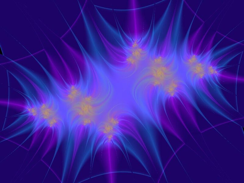 Fractal Light Burst — Purple, Energetic