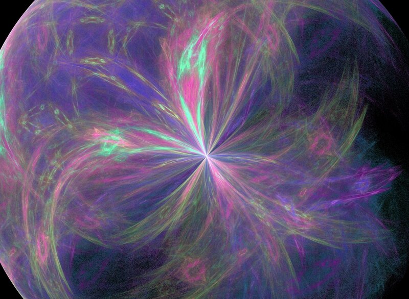 Fractal Light Burst — Purple