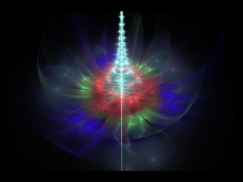 Fractal Light Burst — Red