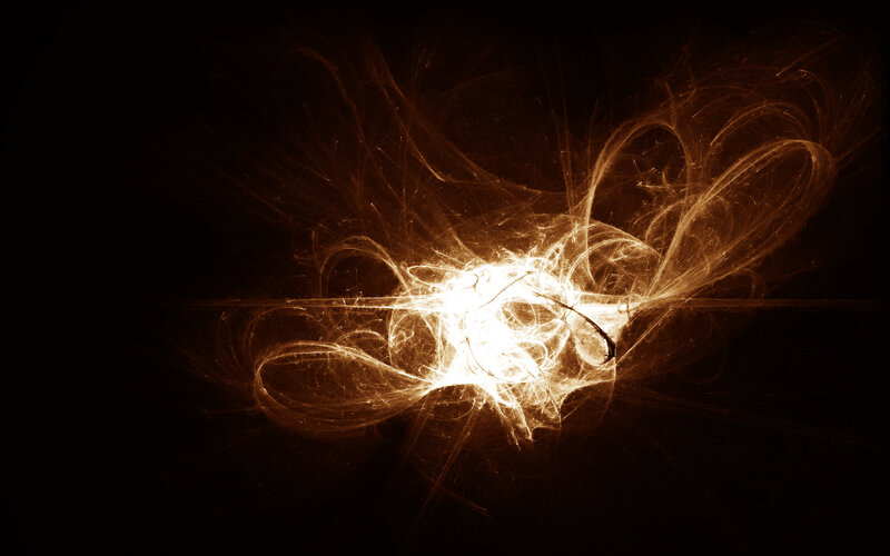 Fractal Light Burst — White, Dramatic