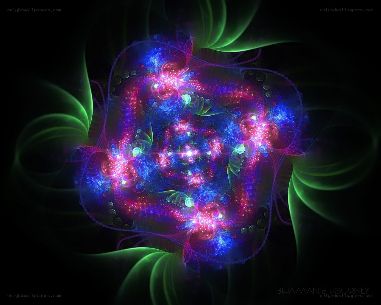 Fractal Light Explosion