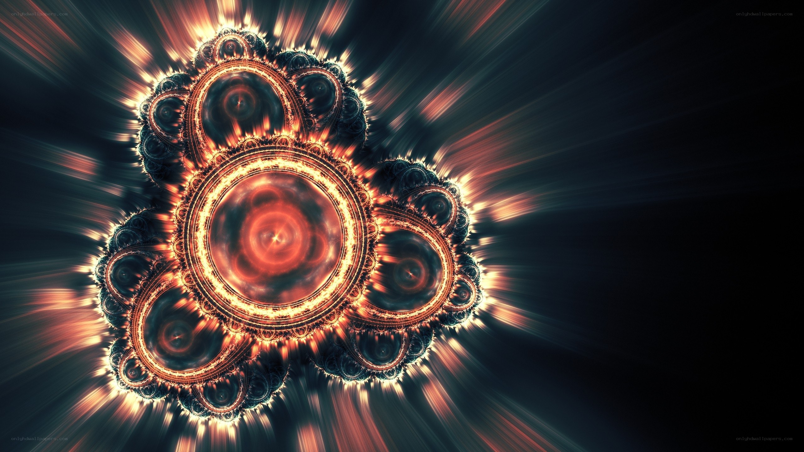 Fractal light explosion