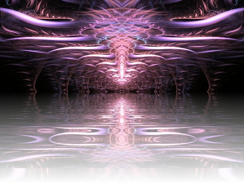 Fractal Light Formation — Purple