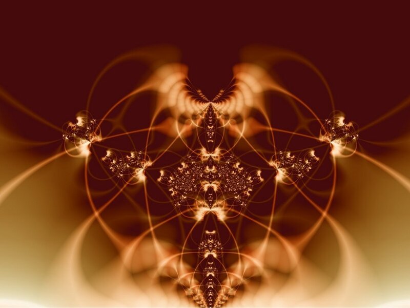 Fractal Light Pattern — Brown