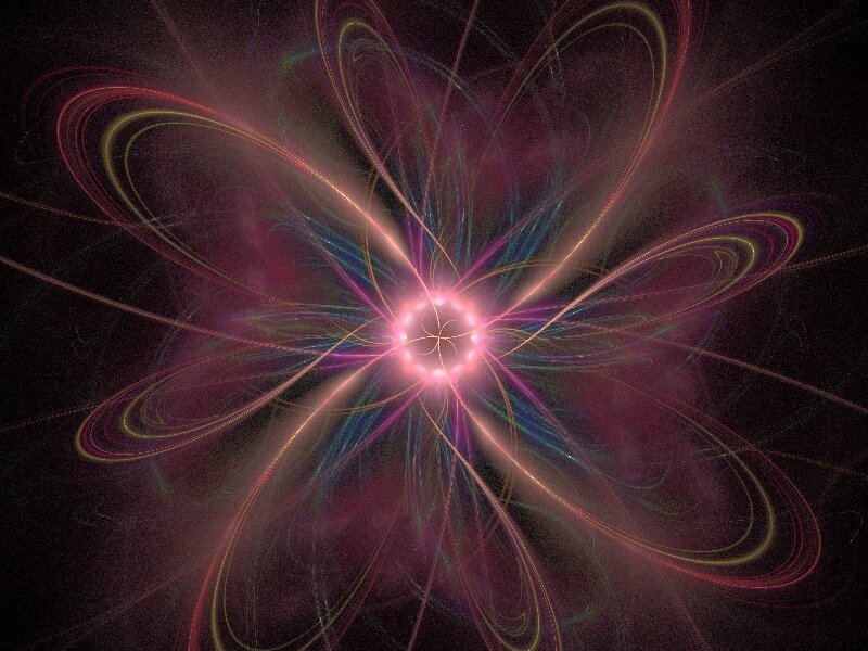 Fractal Light Pattern — Purple, Dynamic