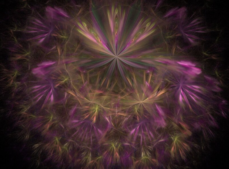 Fractal Light Pattern — Purple