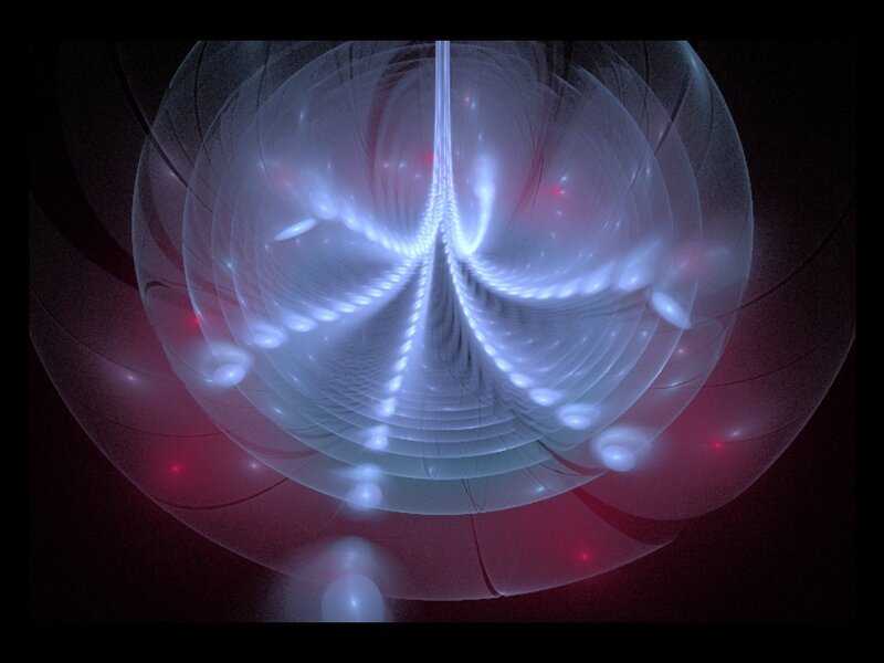 Fractal Light Pattern — White