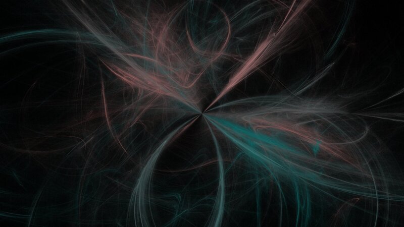 Fractal Light Patterns — Black, Ethereal, Abstract