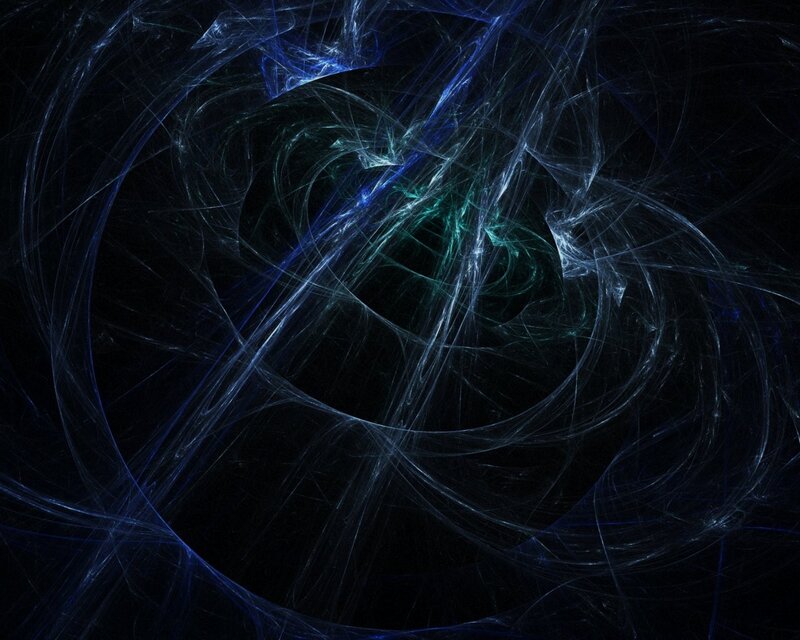 Fractal Light Patterns — Blue, Mysterious, Abstract
