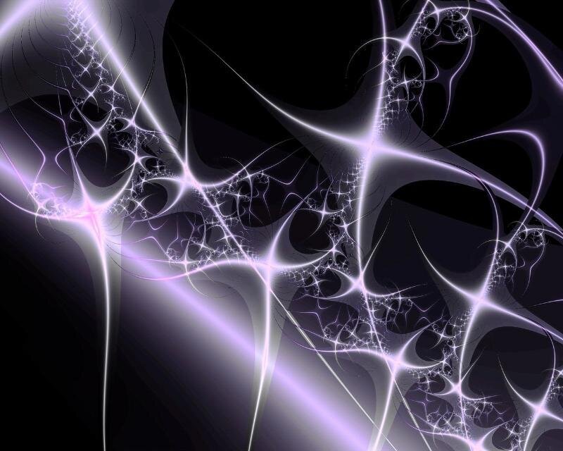 Fractal Light Patterns — Purple, Energetic, Abstract, Lines