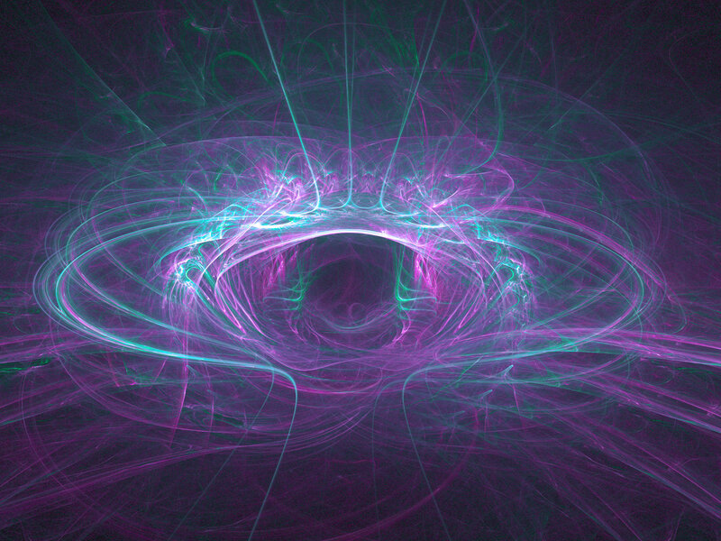 Fractal Light Patterns — Purple, Ethereal, Abstract, Lines
