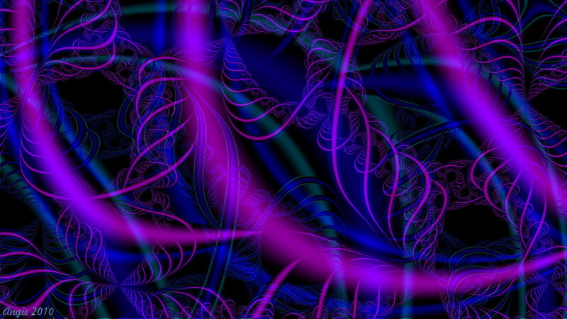 Fractal Light Patterns — Purple