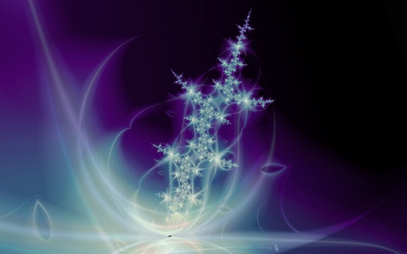 Fractal Light Structure — Purple